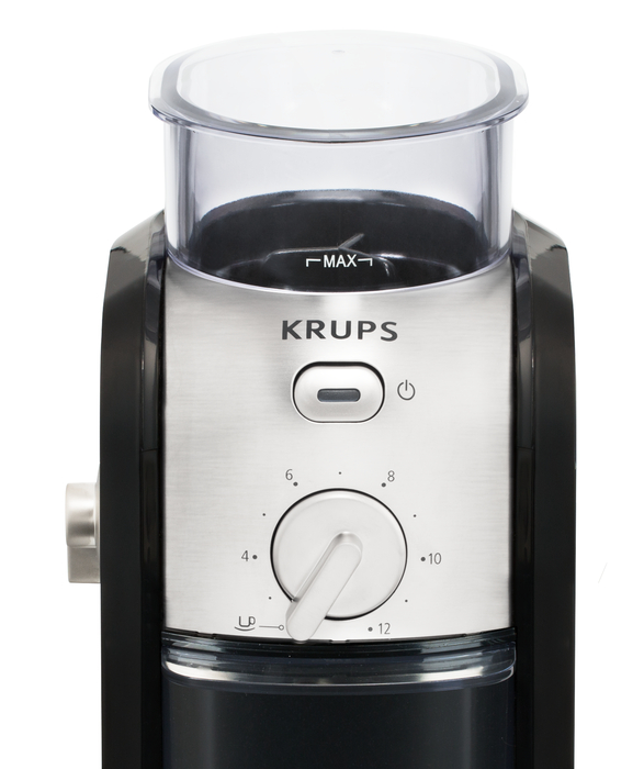 KRUPS GX5000 Professional Electric Coffee Burr Grinder - Black