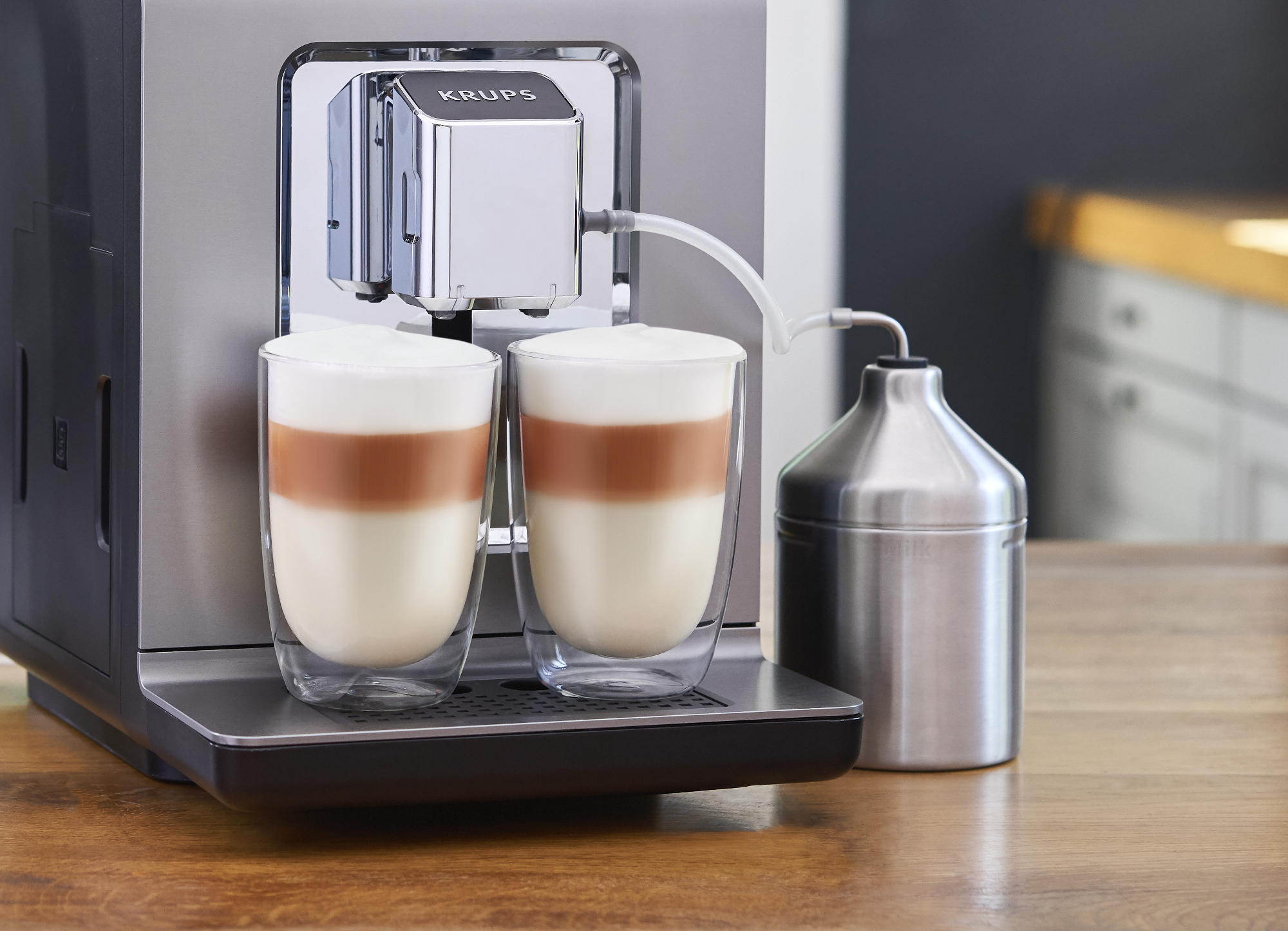 Huichelaar Reizende handelaar Raak verstrikt Evidence Plus Coffee Machine | Dual-Pour 2 Milk Drinks | KRUPS